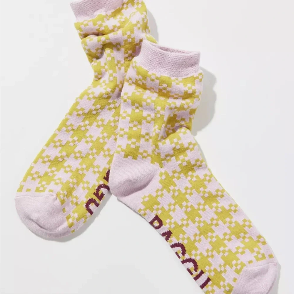 BAGGU Pink Pistachio Pixel Sock - Picture 3 of 4
